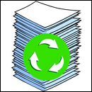 Recyclage papier de bureau